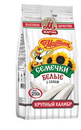 Изображение товара Семечки «Мартин» белые с солью, 250 г