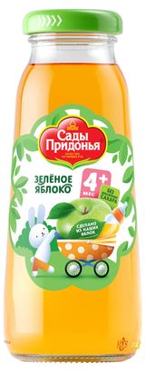 Изображение товара Сок «Сады Придонья» яблочный с 4 месяцев, 200 мл