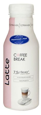 Изображение товара Напиток молочный кофейный Coffee Break Latte Кофе латте охлажденный 1,3% БЗМЖ Беларусь охлажденный, 280 мл
