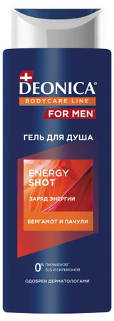 Изображение товара Гель для душа Deonica For men Energy Shot, 250 мл