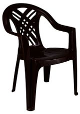 Изображение товара Кресло садовое Garden Star пластиковое коричневое, 66х60х84 см