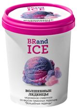 Изображение товара Мороженое сливочное BRandICE Волшебные леденцы со вкусом лимонных леденцов БЗМЖ, 1000 мл