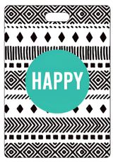 Изображение товара Бирка для багажа Airport черно-белая, 8,5х16,5 см