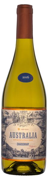 Изображение товара Вино Australia Chardonnay ординарное сортовое белое сухое Бельгия, 0,75 л