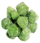 Изображение товара Овощная смесь зелень Шпинат листовой резаный порционный кубики замороженный, вес