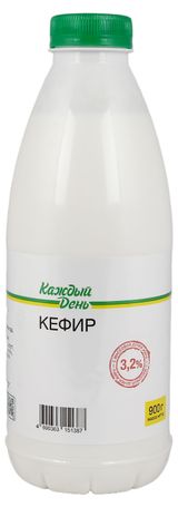 Изображение товара Кефир «Каждый день» 3,2% БЗМЖ, 900 мл