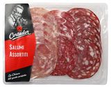 Изображение товара Набор Ассорти колбас сырокопченых салями Cortador Флоренсия Палермо и Монреаль нарезка, 120 г