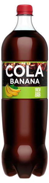Изображение товара Напиток газированный Fresh Bar Cola Banana, 1,5 л