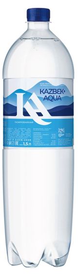 Изображение товара Вода минеральная «Казбек-Аква» с газом, 1,5 л