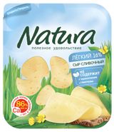 Изображение товара Сыр полутвердый Natura Сливочный Легкий нарезка 16% БЗМЖ, 300 г