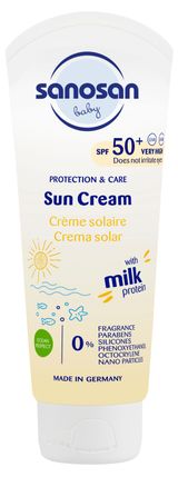Изображение товара Крем солнцезащитный детский Sanosan SPF 50+, 75 мл