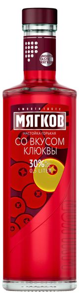 Изображение товара Настойка «Мягков» горькая Клюква Россия, 0,5 л