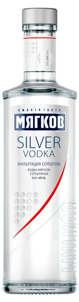 Изображение товара Водка «Мягков» Серебряная Россия, 0,5 л