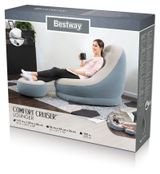 Изображение товара Кресло надувное BESTWAY Comfort Cruiser с подушкой для ног 1,21 м x 1,00 м x 86 см, 1 шт в ассортименте