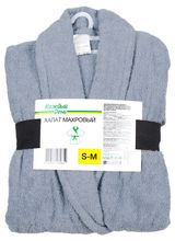 Изображение товара Халат «Каждый день» махровый серый унисекс, S-M