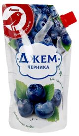 Изображение товара Джем АШАН Красная птица черничный, 270 г