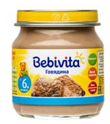 Изображение товара Пюре Bebivita Говядина с 6 мес., 100 г