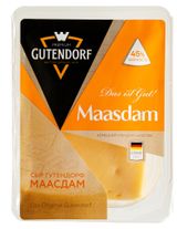 Изображение товара Сыр полутвердый Маасдам Gutendorf 45% БЗМЖ, 180 г