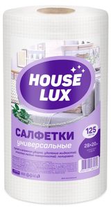 Изображение товара Салфетки сухие House Lux в рулоне универсальные, 125 шт