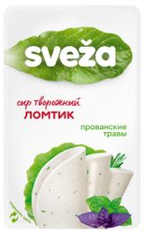 Изображение товара Сыр творожный с прованскими травами Sveza нарезка 60% БЗМЖ Беларусь, 150 г