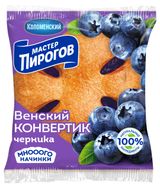 Изображение товара Слойка Венский конвертик «Мастер Пирогов» с черникой, 70 г