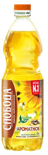 Изображение товара Масло подсолнечное «Слобода» нерафинированное, 1 л
