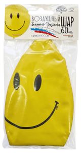 Изображение товара Шар воздушный «Веселая затея» с рисунком Улыбка, 60 см