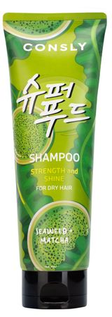 Изображение товара Шампунь для волос CONSLY с экстрактами водорослей и зеленого чая матча, 250 мл