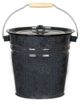 Изображение товара Ведро «Стальэмаль» черное зерно, 12 л