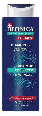 Изображение товара Шампунь для волос Deonica For Men Энергия свежести, 380 мл