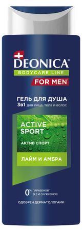 Изображение товара Гель для душа Deonica For Men Active Sport, 250 мл