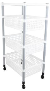 Изображение товара Контейнер для овощей «Полимербыт» на колесах 4-х секционный