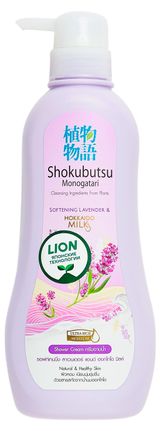 Изображение товара Крем-гель для душа LION Shokubutsu Monogotari Лаванда с молоком, 500 мл