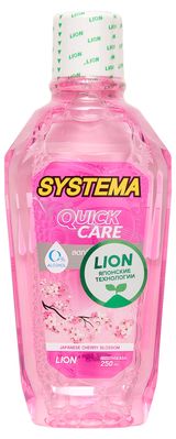 Изображение товара Ополаскиватель для полости рта LION Systema Цветущая вишня, 250 мл