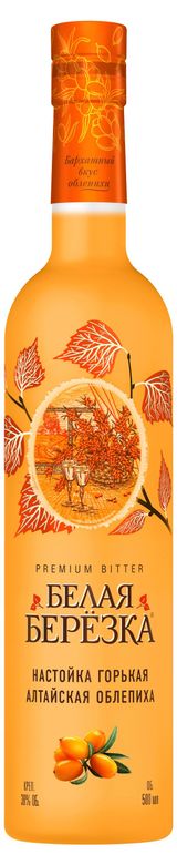 Изображение товара Настойка горькая «Белая Березка» Алтайская облепиха Россия, 0,5 л