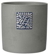 Изображение товара Горшок бетонный Идея синий без поддона, 1,82 л