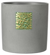 Изображение товара Горшок бетонный Идея зеленый без поддона, 1,82 л