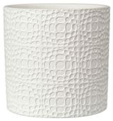 Изображение товара Горшок бетонный Иллюзия белый без поддона, 1,82 л