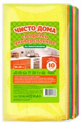 Изображение товара Салфетки «Чисто дома» универсальные из микрофибры, 10 шт