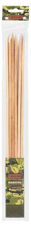 Изображение товара Шампуры Boyscout бамбуковые квадратные 40x0,6x0,6 см, 6 шт
