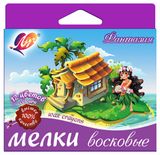 Изображение товара Мелки восковые «Луч» Фантазия на масляной основе, 12 цветов