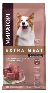 Изображение товара Сухой корм для собак средних пород «Мираторг» с говядиной Black Angus, 10 кг