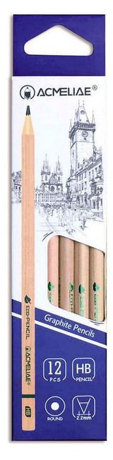 Изображение товара Карандаш чернографитный ACMELIAE без ластика HB, 1 шт