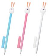 Изображение товара Ручка шариковая «ЮНЛАНДИЯ» Ушастый зайка синяя 0,7 мм, 1 шт