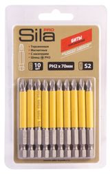 Изображение товара Биты Ultima Sila Pro ph2х70 мм S2 магнит торсионные, 10 шт