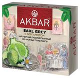 Изображение товара Чай черный AKBAR Earl Gray с бергамотом в пакетиках, 100х2 г