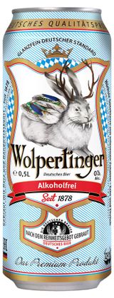 Изображение товара Пиво безалкогольное Wolpertinger Alcoholfrei светлое фильтрованное 0%, 500 мл