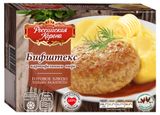Изображение товара Готовое блюдо Бифштекс из мяса цыпленка «Российская Корона» с картофельным пюре замороженный, 300 г
