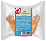 Изображение товара Кекс пшеничный творожный АШАН Красная Птица с сахарной пудрой, 85 г