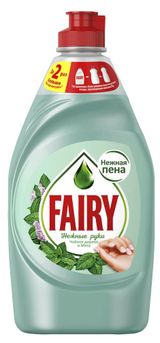 Изображение товара Средство для мытья посуды Fairy «Нежные ручки» Чайное дерево и мята, 450 мл